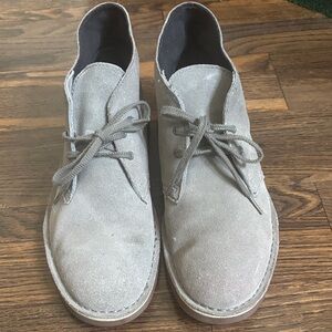 Men's Clarks Gray Suede Shoes